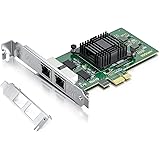Gigabit Dual NIC with Intel 82576 Chip, 1Gb Network Card Compare to Intel E1G42ET NIC, 2 RJ45 Ports, PCI Express 2.1 X1, Ethe