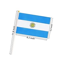 50 Pack Argentina Argentine Flags on Stick