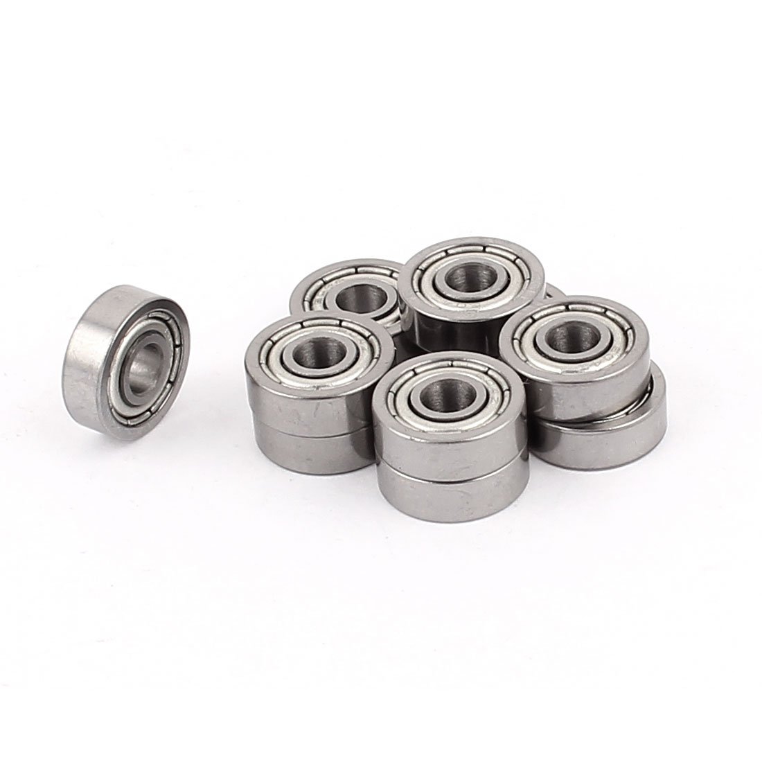 Sourcingmap 12mm x 4mm x 4mm Sealed Double Shielded Deep Groove Ball Bearing 10Pcs