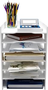 PUNCIA 7-Tier Desktop Paper Organiser Letter Tray A4 File Holder view 8