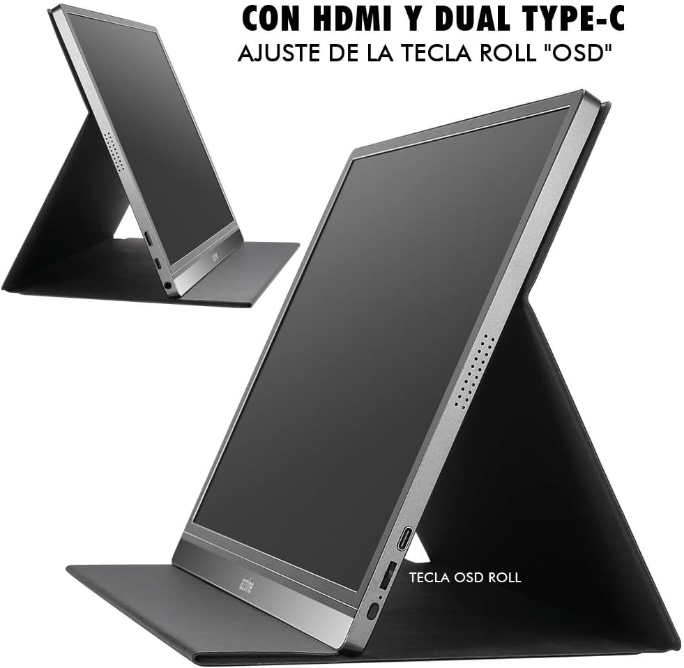 Aztine 15.6 Inch 1920×1080 Full HD IPS Screen Laptop Monitor with HDMI