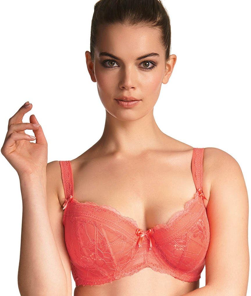 Fauve Fantasie 0361 Agnes U/W Balcony Padded Half Cup Bra Papaya US36B