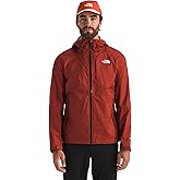 The North Face Men's Alta Vista Rain Jacket - Waterproof, Breathable, Weather Ready Hood, Zip Chest Pocket, Iron Clay, X-Large