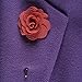 Pointed Designs Men's Lapel Pins with Flower, Assorted Colors, 12 Piece