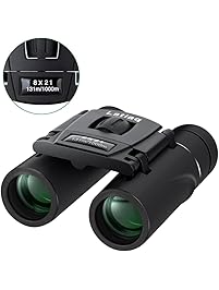 Lstiaq Binoculars Mini Pocket Binoculars Import Full Optical Glass Mini Lightweight Binoculars Foldable for Opera Concert, Travel, Hiking, Bird Watching, observing Outdoor Scenery,Hunting,Climbing