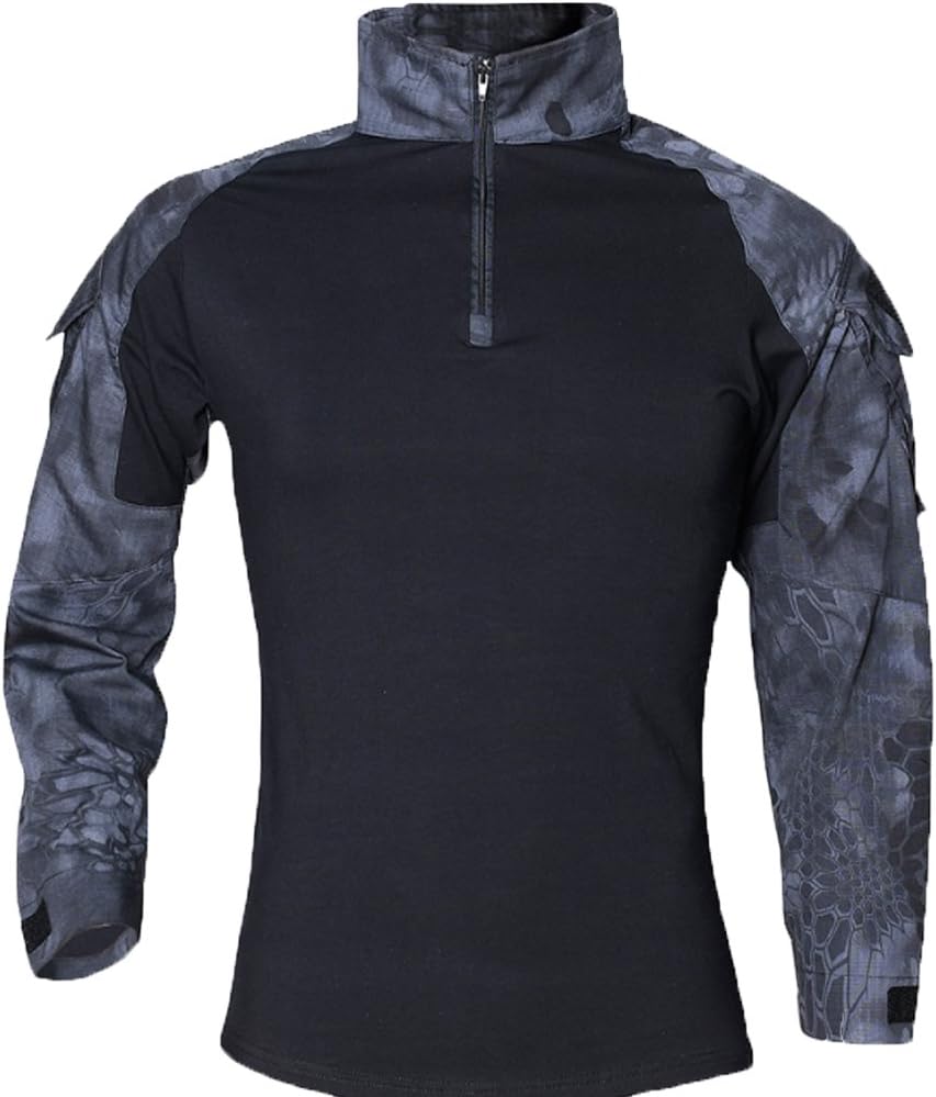 YOUNGFASHION Men's Military Airsoft BDU Shirt Combat Tactical Army Long Sleeve Shirt
