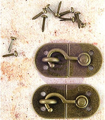 Prima Marketing Frank Garcia Memory Hardware Embellishments-Montmartre Metal Latch W/Brads 2-inch 2/Pkg, Other, Multicoloured - Image 3