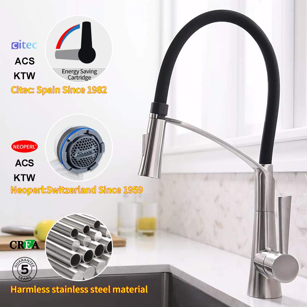 Grifo De Cocina Extra iacute ble Acero Inoxidable CREA Grifo Cocina