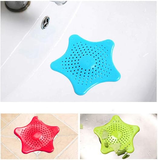 3pcs Pentagram Kitchen Sink Anti Clogging Floor Drain Bathroom