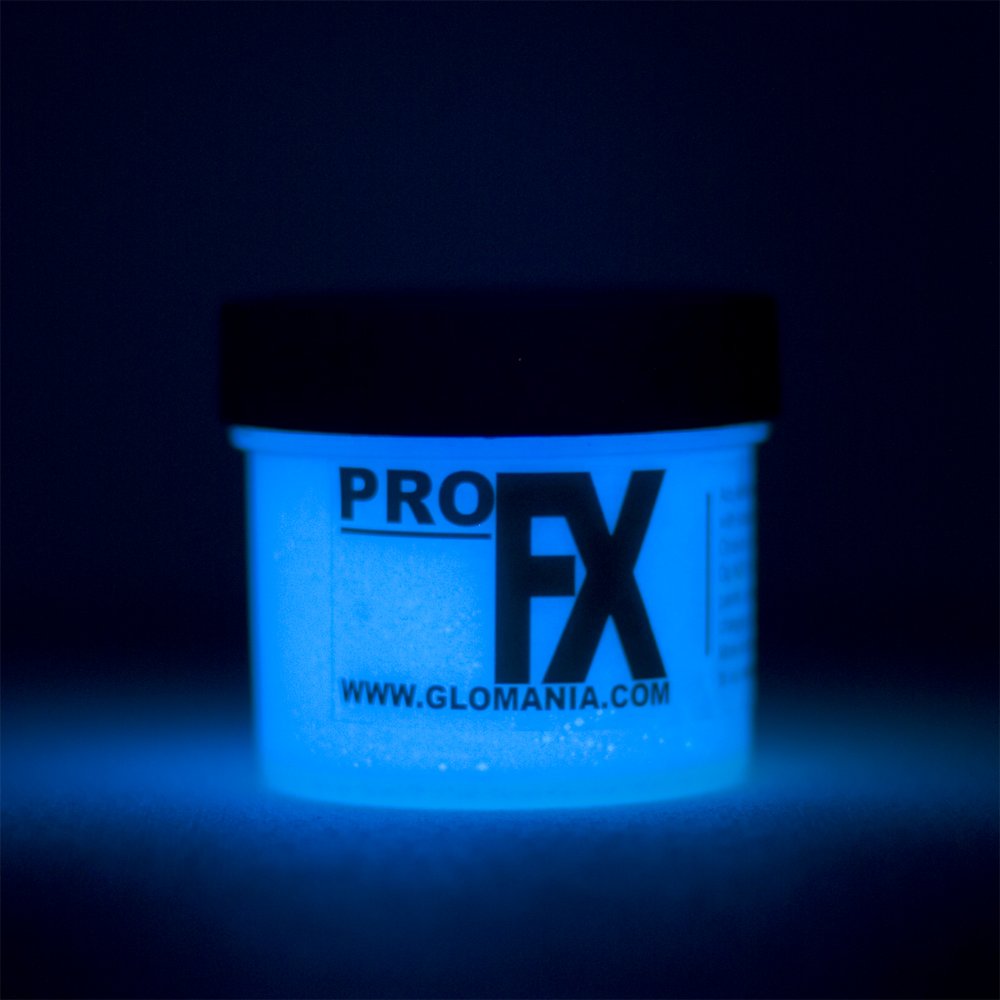 BLUE Glow in the Dark Paint, Luminous, Glowing 1oz by GloMania Amazon