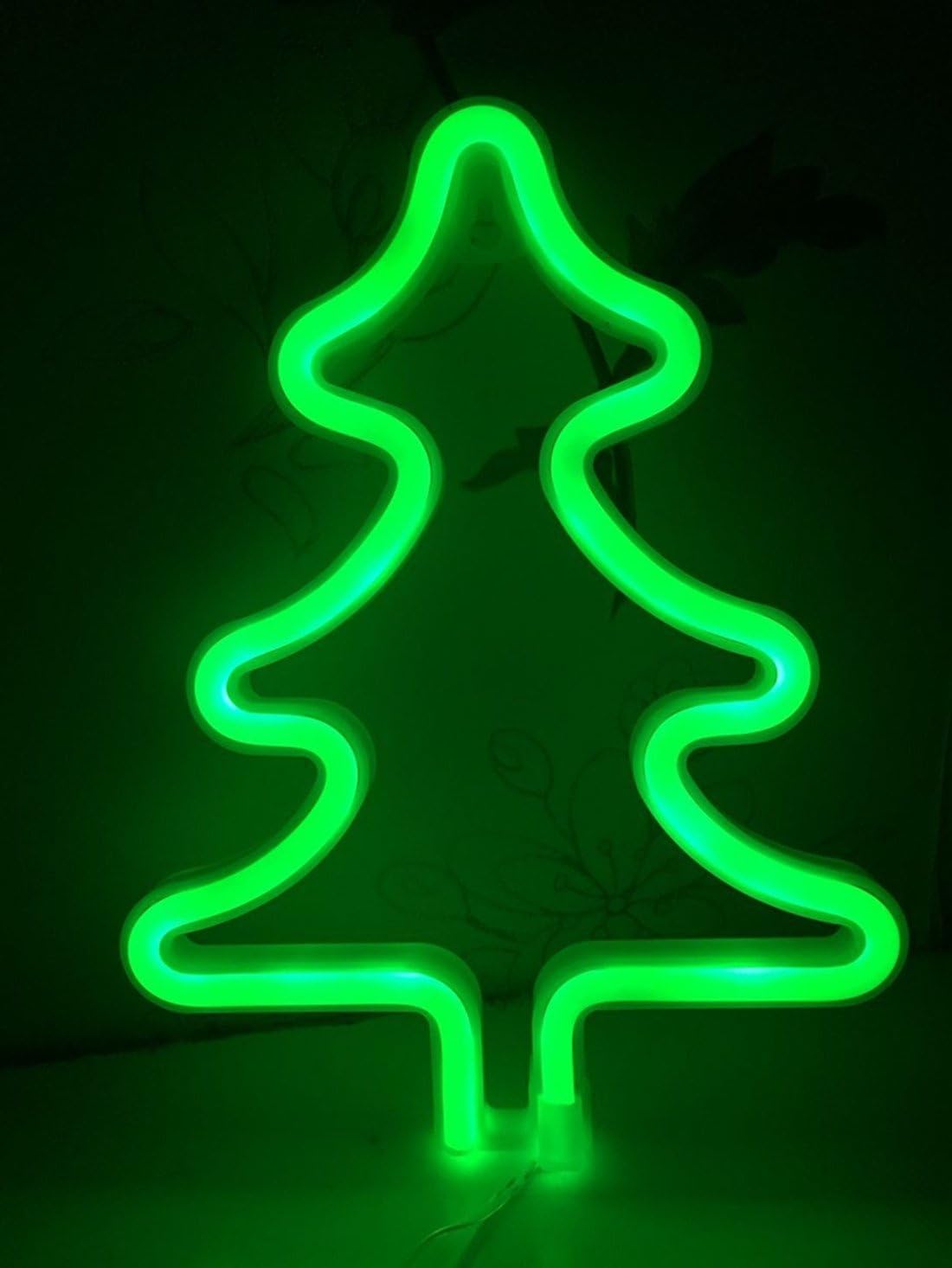 Christmas Tree Neon Signs LED Decor Light Wall Decor for Christmas Decoration Birthday Party Home LED Decorative Lights Wedding Event Banquet Party Decor(Green)