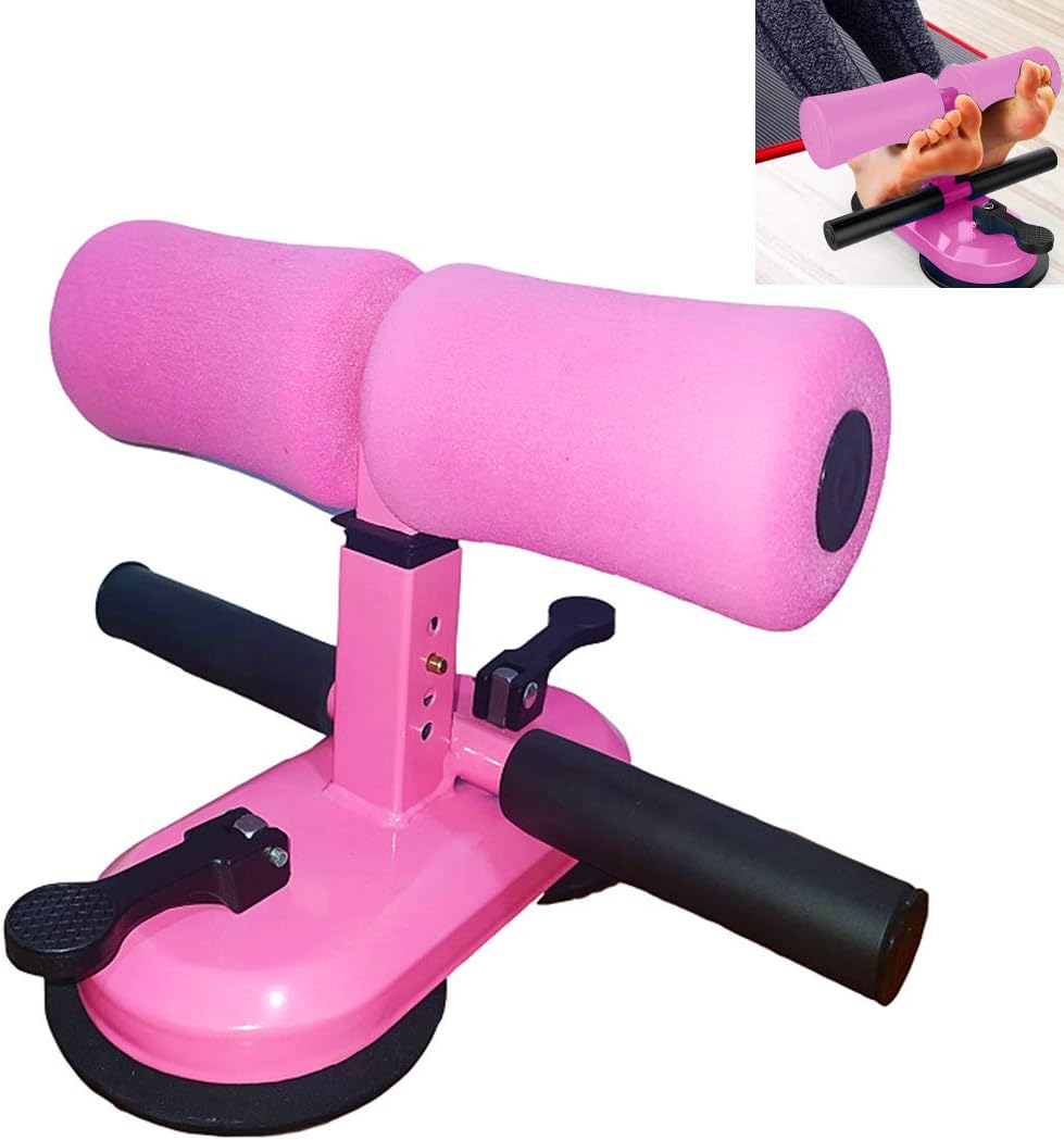 Natwind Portable Sit-up Assistant Equipment Bar for Floor Upgraded Double Suction Cup and Rod with 4 Adjustable Heights Abdominal Muscle Fitness Device for Home Travel (Blue) : Sports & Outdoors