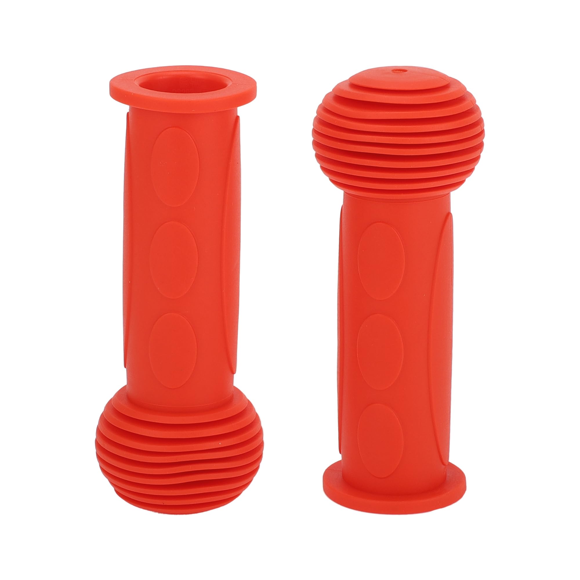 TUCKBOLD Child Bike Handlebar Grips Covers 110mm Long Soft | Children Bicycle End Grips Protector Orange 1 Pair