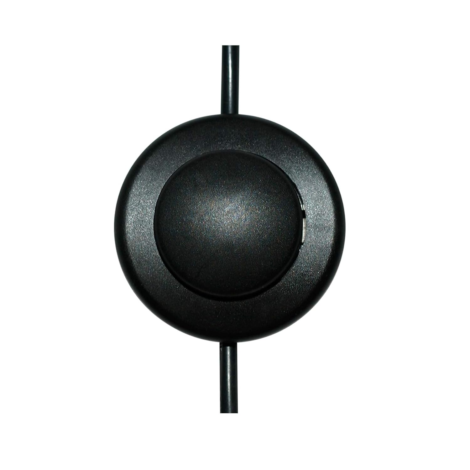 ElekTek Black Lamp Light Push Button In Line Switch, 65mm Diameter, Foot or Hand Operated Press Switch, for 2 or 3 Core Flex - Image 3
