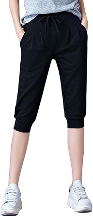 cotton capri joggers
