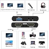 Oikabio 4K USB 3.0 Audio Video Capture Card Game Streaming Recording Adapter view 2