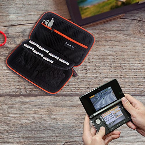 Smatree Carry Case For Nintendo New 2ds Xl New 3ds Xl Hard Protective Shell Bag For New Nintendo 3ds New 2ds Console Games Black Orange Pricepulse