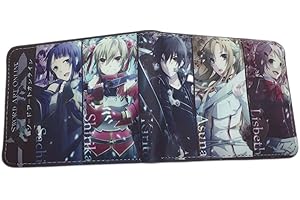 WANHONGYUE Anime Sword Art Online SAO Wallet Artificial Leather Purse Billfold Cosplay Money Clip Bifold Card Holder 1020-5