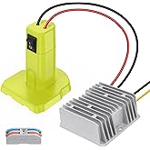 KOEZEOI 18V to 12V Step Down Converter Aadpter for Ryobi 18V Battery Voltage Converter DC Voltage Regulator 15A MAX 180W Automatic Buck Converter Power Wheels Aadpter with Switch for DIY RC Car Toys