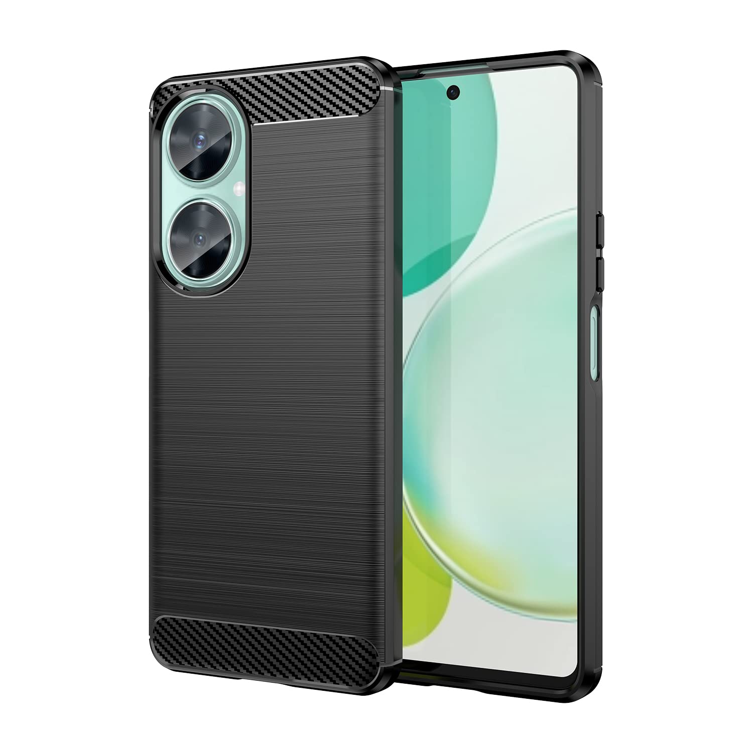 BoerHang Case for Huawei nova 11i, Soft TPU, Fashion Non-Slip Protective, Compatible for Huawei nova 11i Phone Case.(Black)