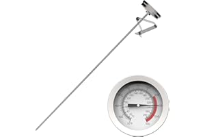 Candy Thermometer with Pot Clip & 8 Inch Probe Length - Best Oil Thermometer for Frying,Candy Thermometer for Candy Making,Ta