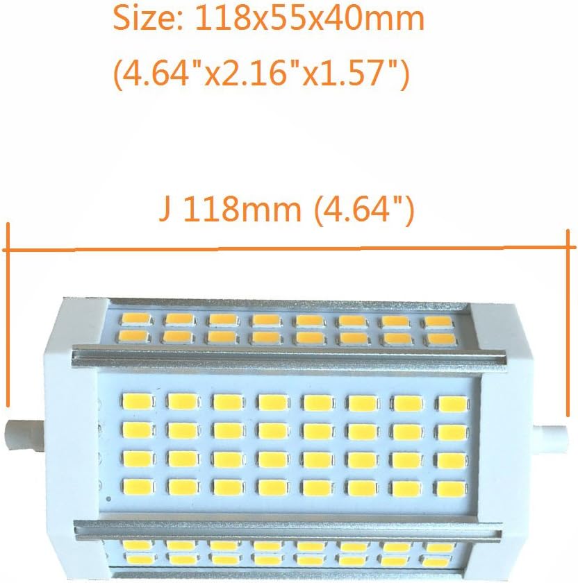 QLEE R7S LED 118mm Dimmable Bulb 30W Daylight 6000k AC 220V 3000LM Double Ended J118 LED Floodlight for R7S 300w J Type Halogen Replacement Led Work Light - Image 3