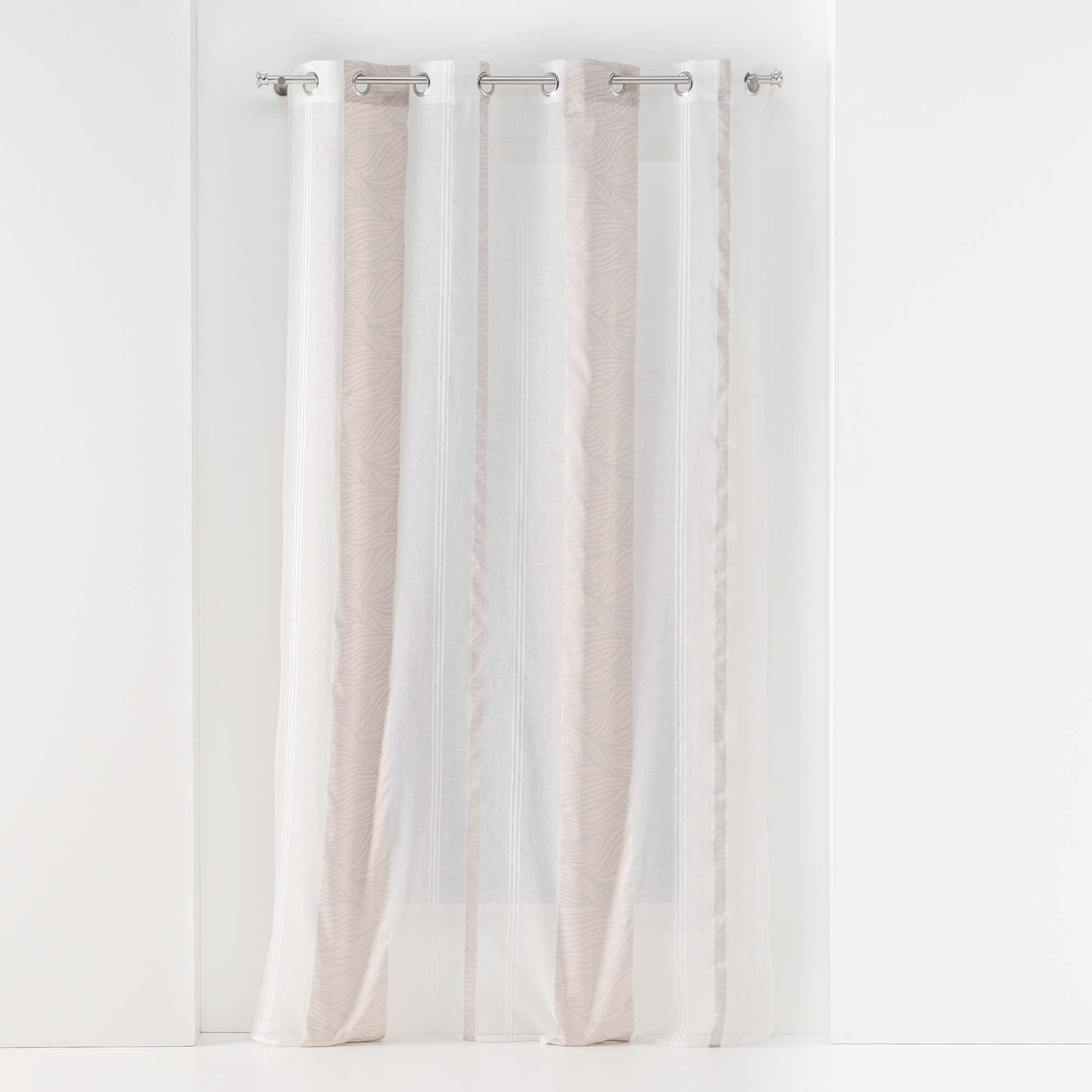 Douceur d'Intérieur, Estella Eyelet Curtain 140 x 240 cm Sandblasted Jacquard Estella