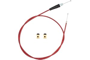 WNOOENG 50 inch Mini Bike Throttle Cable for Coleman CT200U BT200X CT200U-EX with VM22 Carb, for Predator 212 Baja Warrior MB165 MB200 DB30 196cc 6.5hp 200cc Motovox MBX10 MBX11 GX160 GX200 Pit Bike Parts