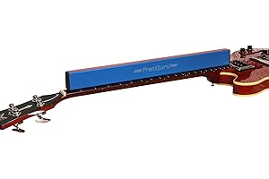 FretGuru Sanding Beam Fret Leveler – (21" ~534mm) Professional guitar luthier leveling file includes 100, 240, 320 Grit Peel and Stick Sandpaper and naphtha based adhesive remover wipes