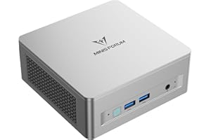 MINISFORUM UM750L Slim Mini PC, AMD Ryzen 5 7545U Mini Computer(6C/12T, Up to 4.9GHz), 16GB LPDDR5 RAM & 1TB PCIe 4.0 SSD, HD