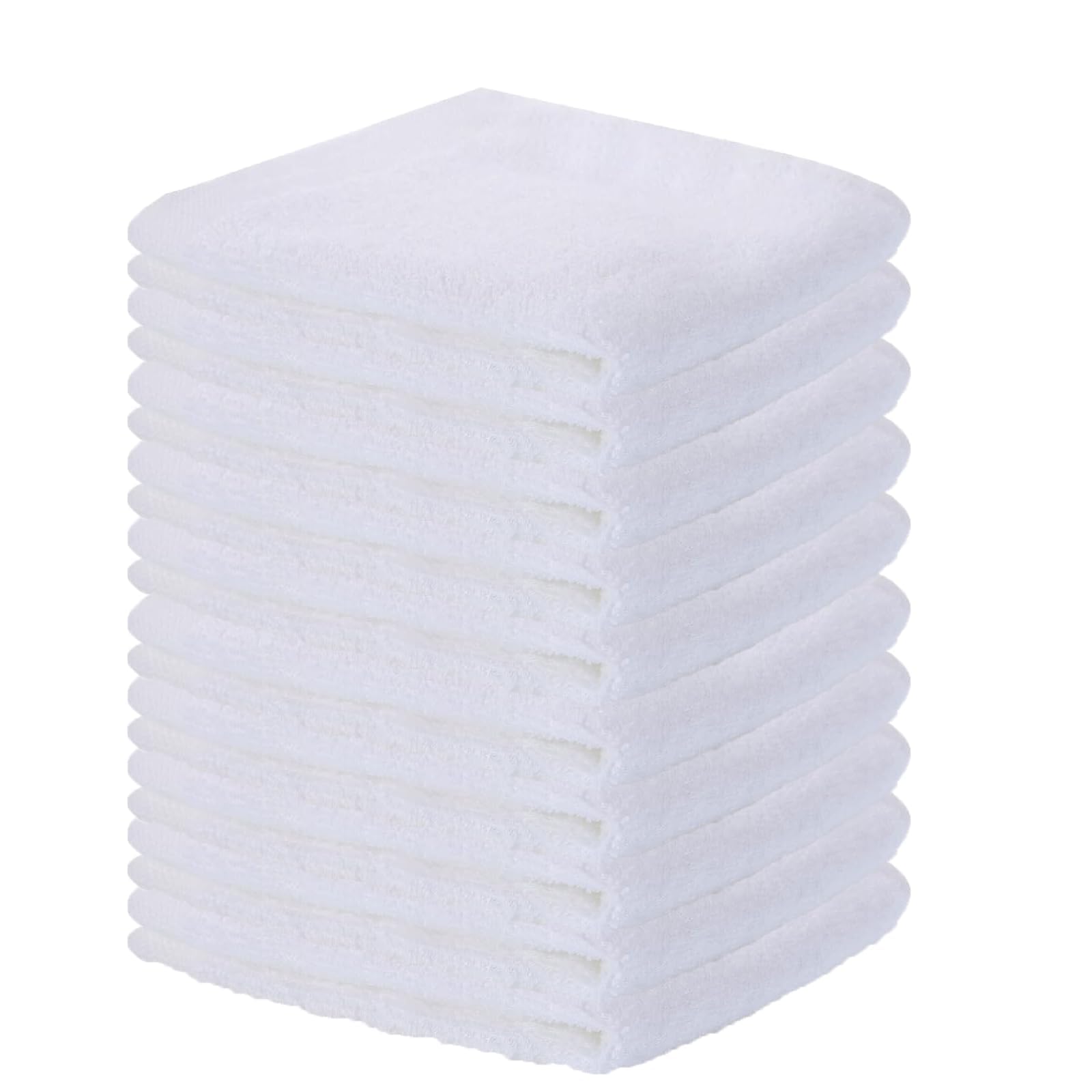 10 Pcs Flannel Face Cloth, Face Towels, 10 x 10 inch Soft Bamboo Face Cloth Face Towels Reusable Facial Cleansing Cloths Baby Wash Cloth for Women Kids Adult Spa Sport Beauty Routine