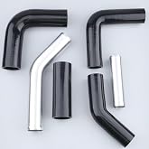 AC PERFORMANCE Universal Silicone/Aluminum Radiator Hose Kit - Heat Resistant Black, Complete Starter Kit for Custom Projects