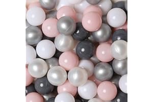 TRENDPLAY Ball Pit Balls Pack of 100 - BPA Free Non-Toxic Play Balls for 1 2 3 4 5Years Old Toddlers Baby Kids Birthday Room Pool Tent Party (2.16inches)