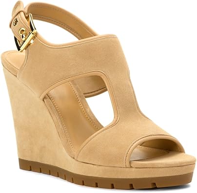 nude wedges amazon