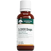 Genestra Brands D3 1000 Drops - Vitamin D3 Liquid - Lanolin as a Precursor - For Healthy Bones & Teeth - Calcium & Phosphorus