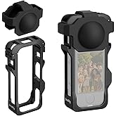 SMALLRIG Cage for Insta360 X4 Air, Plastic Protective Case for X4 Air | Built-in Cold Shoe Mounts &amp; 1/4" Locating Hole, with Silicone Lens Cover - 5940