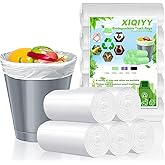 2.6 Gallon Garbage Bags Small 120 Count Biodegradable Trash Bags Small Bathroom Trash Can Bin Liners, Strong Wastebasket Line