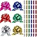 WILLBOND 48 Pieces 4.5 Inch Wide Gift Pull Bows Mixed Color Gift Wrap Pull Bows with Ribbon for Christmas Wedding Anniversary Party Favors Supplies Gift Wrapping Gift Decoration(Stylish)