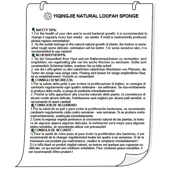 Natural Loofah Sponge Exfoliating Body Scrubber (2 Pack),Made with Eco-Friendly and Biodegradable Shower Luffa Sponge, Loofah for Women and Men, Beige