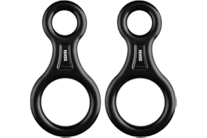 TRIWONDER Rescue Figure 8 Descender, 35kN 50kN Aluminum Rappelling Belay Gear Climbing Rigging Plate Downhill Equipment Heavy Duty