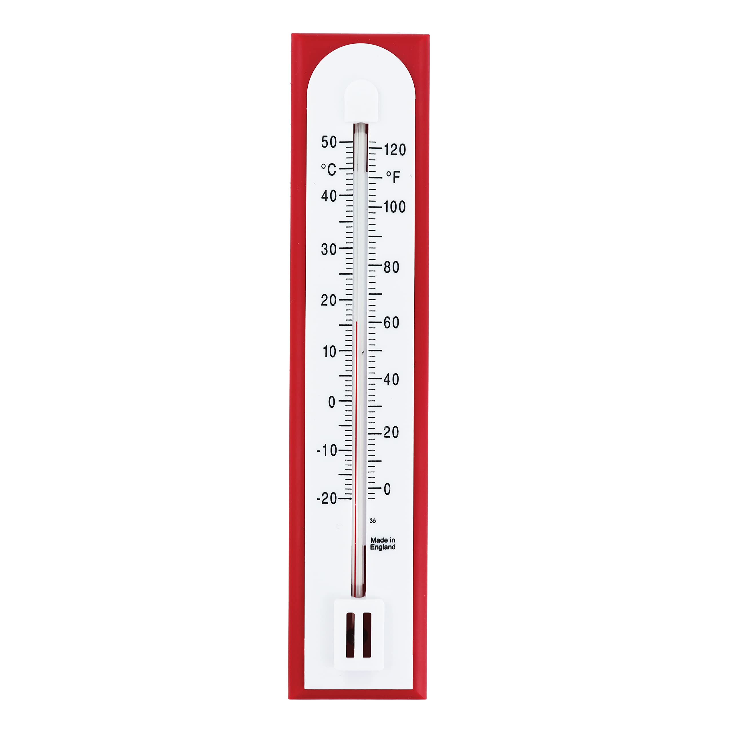 Accurate Room Thermometer for Use as Room Temperature Thermometer in The Home Office Garden or Greenhouse Easily Wall Mounted (Red)