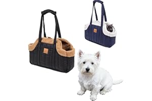 Winter Fleece Warm Dog Tote Bag, 2024 New Small Dog Carrier Purse, Waterproof Pet Travel Handbag, Carrier Purse with Secure H