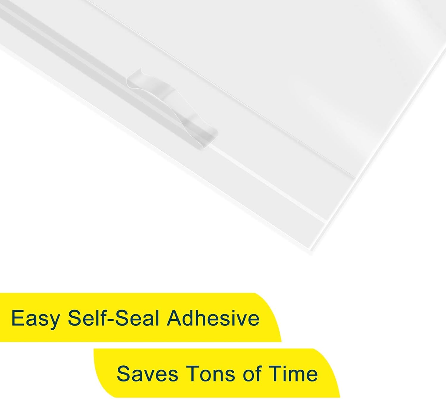 200 Count - 9" x 12", Self Seal 1.6 Mil Clear Plastic Poly Bags with Suffocation Warning for A4, Letter Sized Documents, Marketing Materials, Clothes-Resealable Adhesive: Office Products