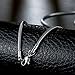 Skyone Fashion 16-24inches Titanium Stainless Steel Women's Men's Snake Chain Gift Necklace 2MM Lobster Clasp (20)