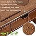 Sundale Bamboo Wood Monitor Stand Ergonomic Computer Riser with Storage Organizer Drawers Desktop Laptop Shelf Risers Cellphone Stand for Home and Office Use, Classic Antique Brownthumb 1