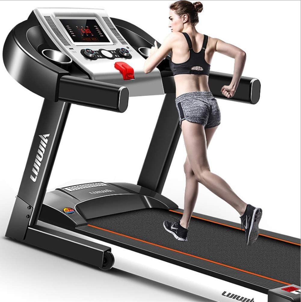 GOLDEN MANGO Household Multi-Function Treadmill, Hydraulic Foldable Silent Electric Walking Machine, Embedded Bluetooth Speaker, Suitable for Home And Gym Use