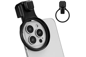 K&F CONCEPT 58mm Press-on Phone Lens Filter Adapter, Compatible with iPhone 17/16/15/14/13/12, 16/15/14/13/12 Pro, 16/15/14/1