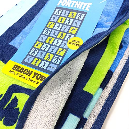 Epic Games Fortnite Boogie Dance Moves & Minecraft Creeper Beach Towels for Kids: 2-pc. Bundle