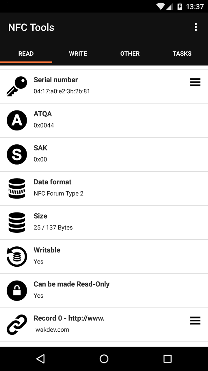 NFC Tools Appstore for Android