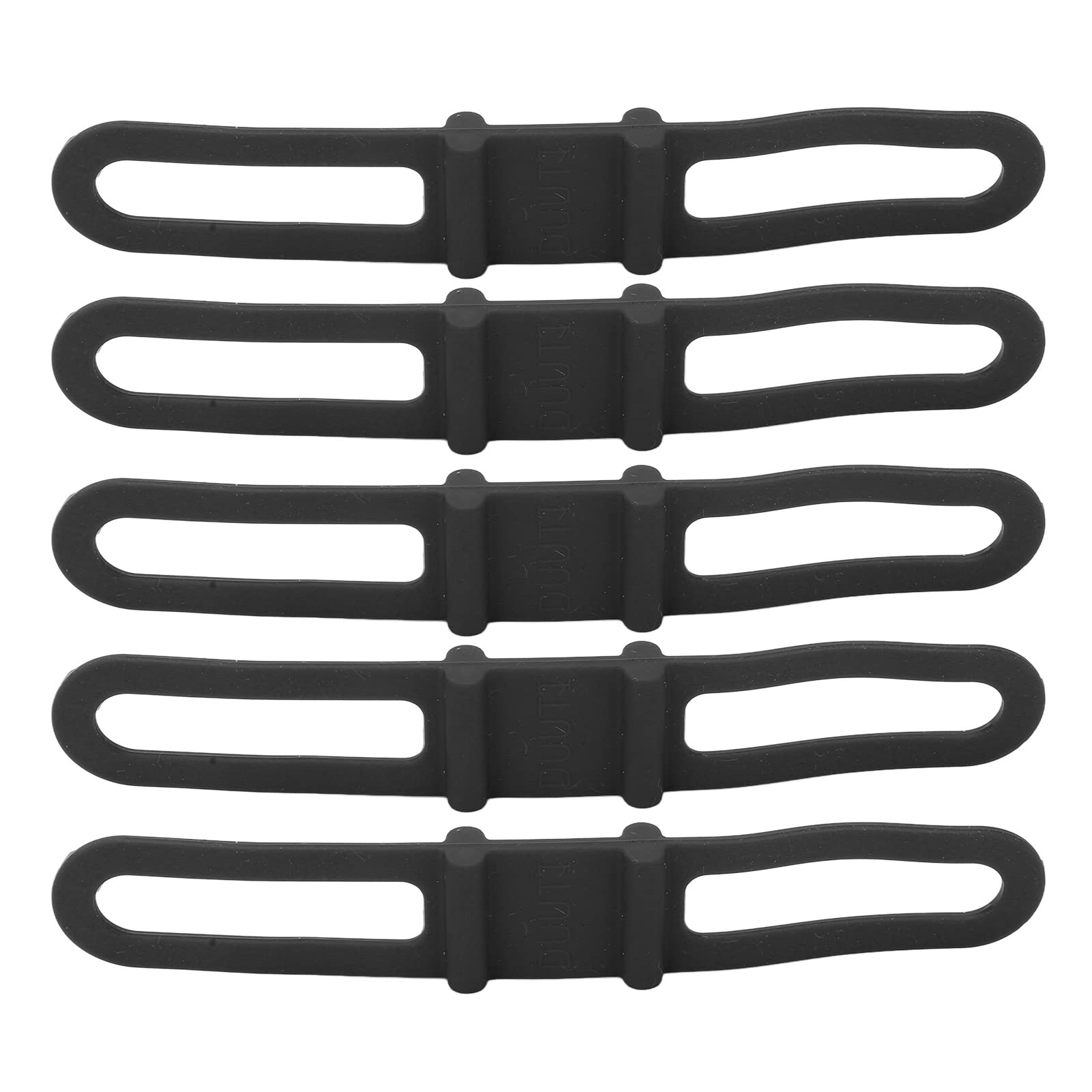 SPYMINNPOO 5pcs Bike Silicone Band Cycling Flashlight Handlebar Mount Holder Multipurpose Bicycle Straps for Riding Black 5Colors Sportinggoods Ride Other